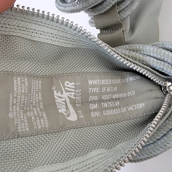 Nike SF Special Field Air Force 1 AF1 Hi Boot Gray Rattan Size 9 AA1128-201 - Picture 11 of 12